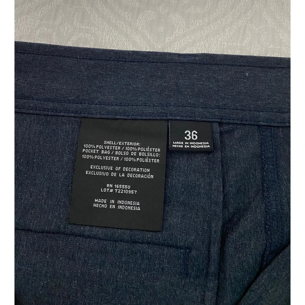 32 Degrees Cool Mens 36 Stretch Performance Shorts Dark Gray Heather Golf Casual